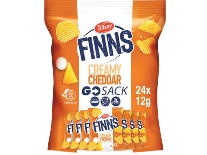 Tiffany Finns Scorchin' Hot Potato Chips Bag, 24x12g