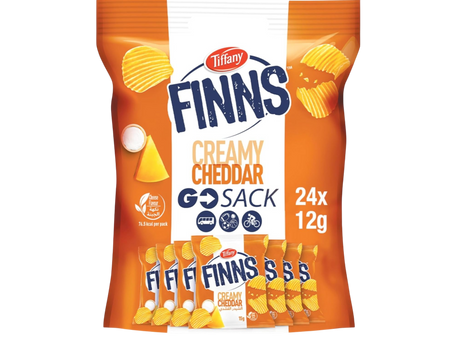 Tiffany Finns Scorchin' Hot Potato Chips Bag, 24x12g