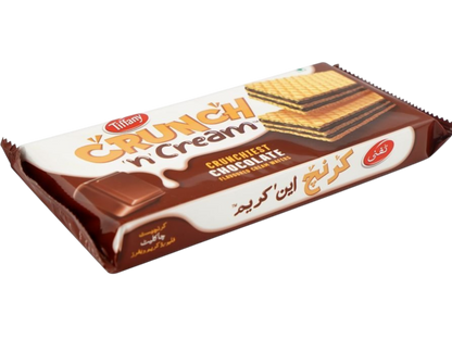 Tiffany Crunch N Cream Chocolate Cream Wafers, 135g