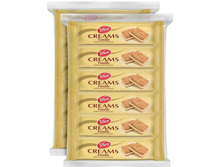 Tiffany Creams Vanilla Cream Sandwich Biscuits, 12x80g