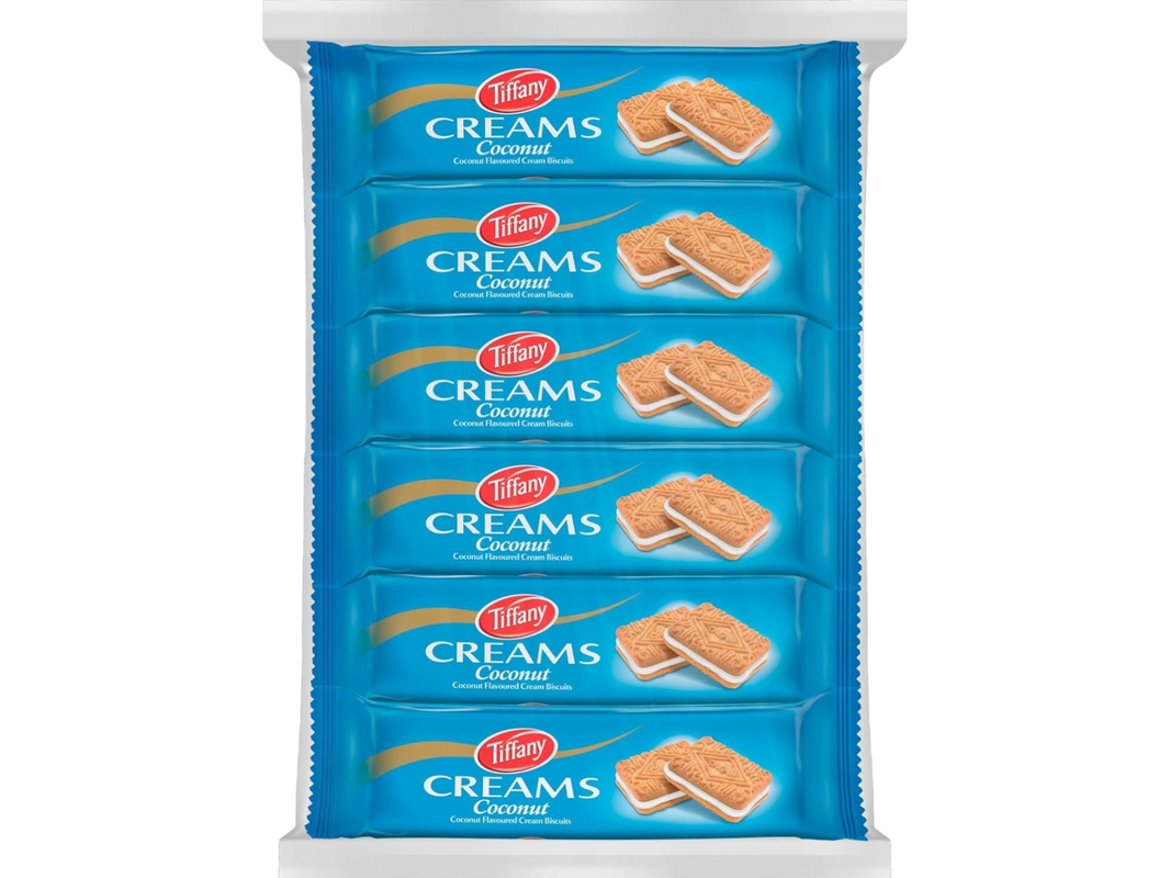 Tiffany Creams Coconut Cream Sandwich Biscuits,12x80g