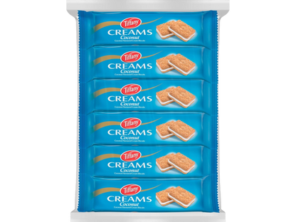Tiffany Creams Coconut Cream Sandwich Biscuits,12x80g