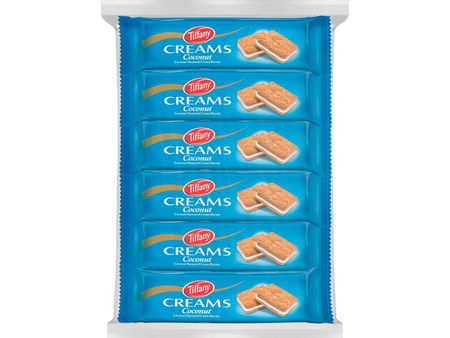 Tiffany Creams Coconut Cream Sandwich Biscuits,12x80g