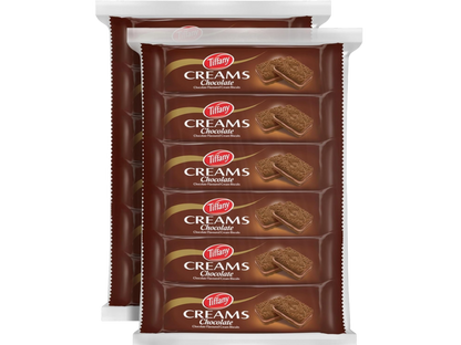 Tiffany Creams Chocolate Cream Sandwich Biscuits,12x80g