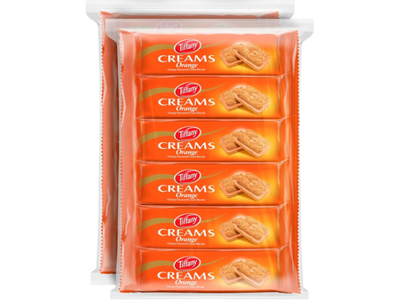 Tiffany Creams Orange Cream Sandwich Biscuits,12x80g