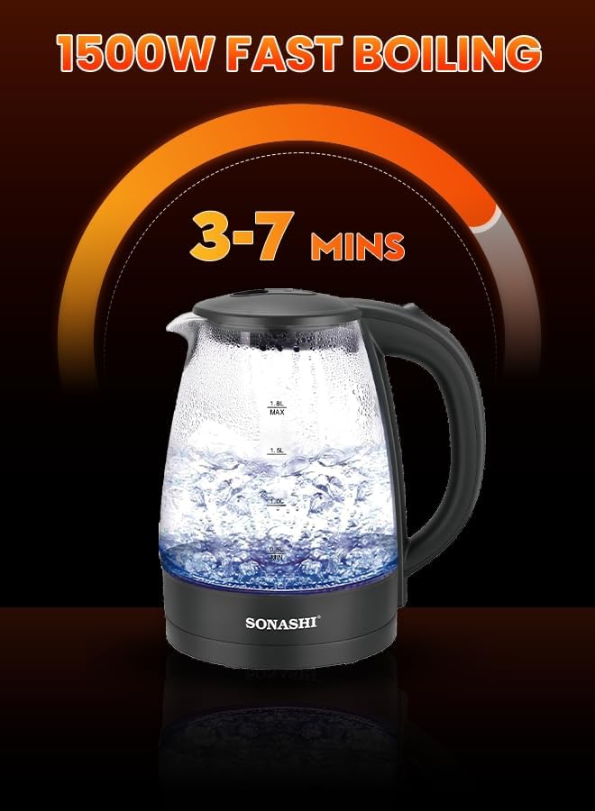 Sonashi Glass Kettle, 1.8L