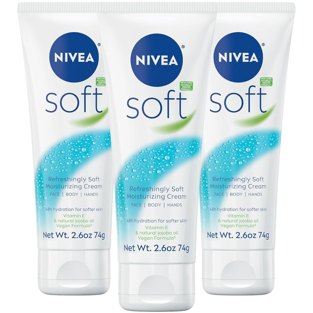 Nivea Moisturising Cream Refreshing Soft Tube, 75ml