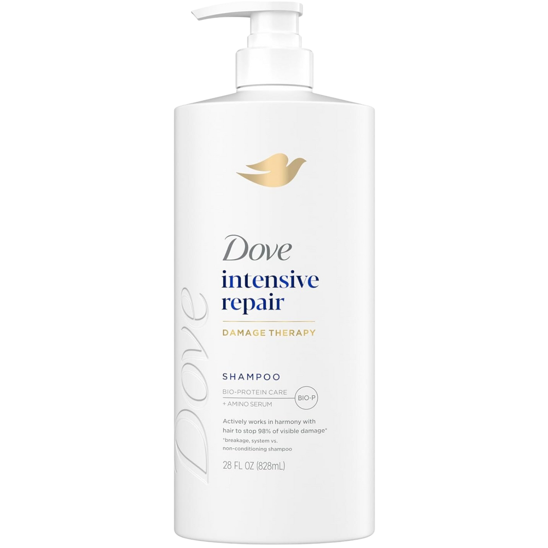 Dove Intensive Repair Shampoo with Fiber Actives for Damaged Hair, 200ml