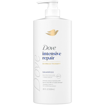 Dove Intensive Repair Shampoo with Fiber Actives for Damaged Hair, 200ml