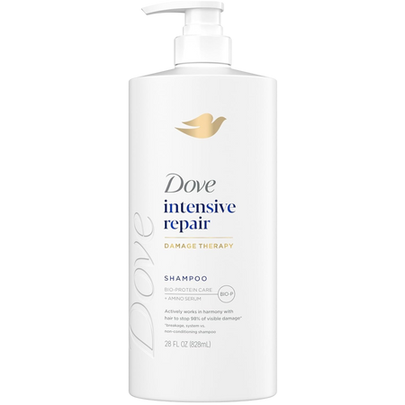 Dove Intensive Repair Shampoo with Fiber Actives for Damaged Hair, 200ml