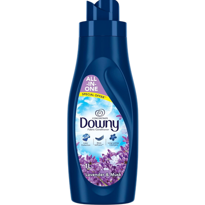 Downy Lavender & Musk Concentrate Fabric Conditioner, 1L