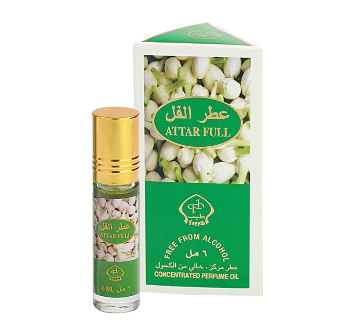 Tayyib Attar Full Roll-On Perfume Oil, 6x6ml