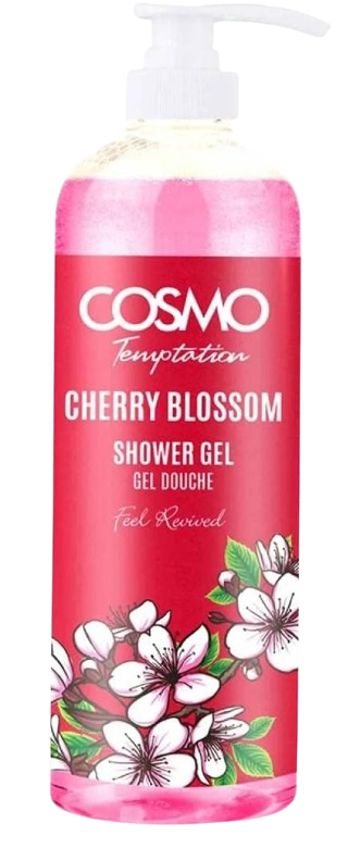 Cosmo Temptation Cherry Blossom Shower Gel, 1000ml