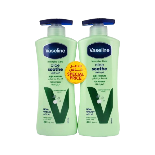 Smooth Aloe Skin Lotion, 2x400ml