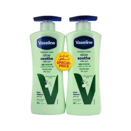 Smooth Aloe Skin Lotion, 2x400ml