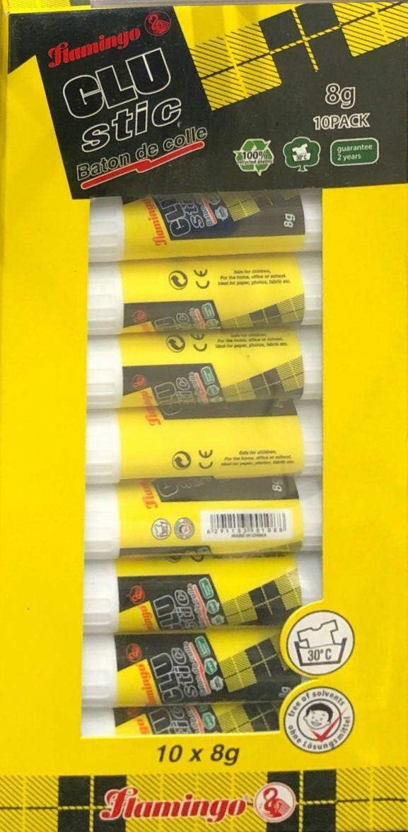 Flamingo Glue Stick, 10x8gm