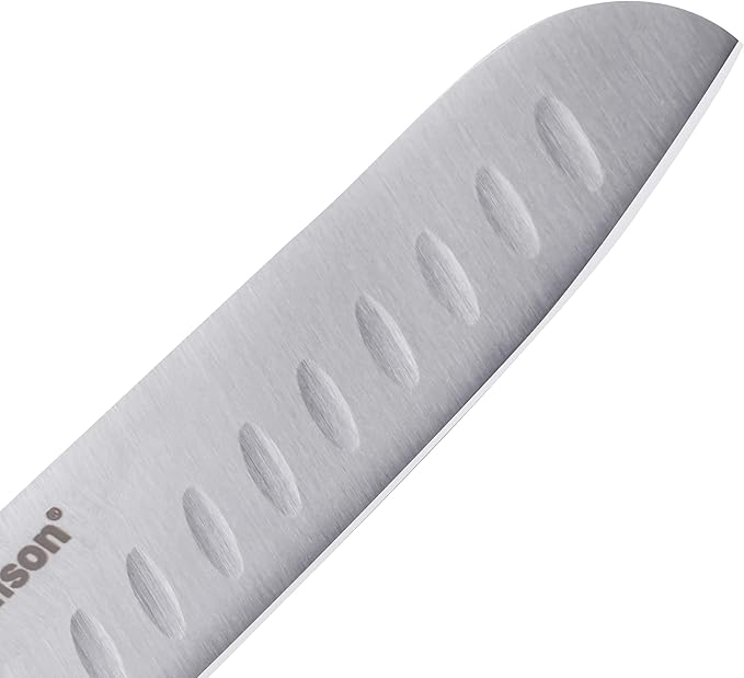 Namson Santoku Knife 7-Inch Stainless Steel Blade, 2.5mm Thick, Hollow Handle – Ultra-Sharp Chef Knife for Chopping, Slicing and Dicing
