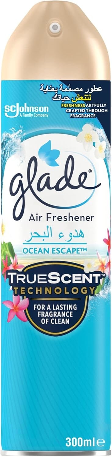 Glade TrueScent Ocean Escape Air Freshener Spray, 300ml