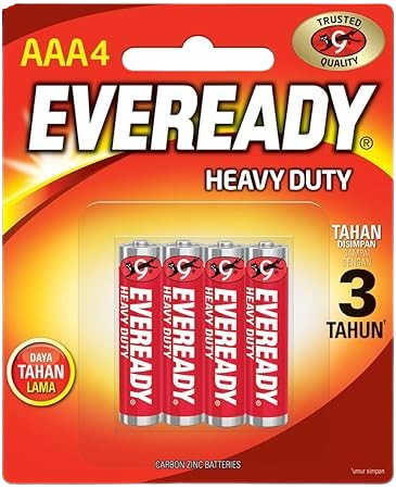 Eveready Super Heavy Duty AAA Batteries, 4+2 Pieces