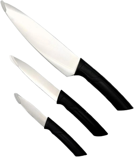 3 Pcs Stainless Steel Knife Set Sharp Blades&nbsp; Kitchen Knifes for Precision Cutting and Chopping&nbsp;