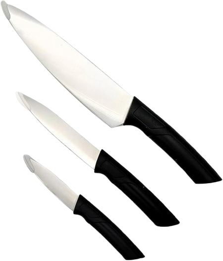 3 Pcs Stainless Steel Knife Set Sharp Blades&nbsp; Kitchen Knifes for Precision Cutting and Chopping&nbsp;