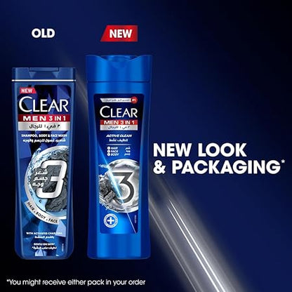 CLEAR MEN 3in1 ACTIVE CLEAN SHAMPOO 200ml