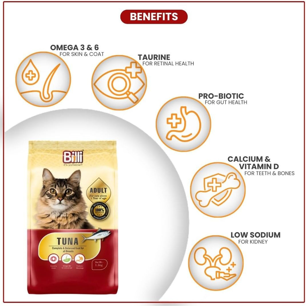 Billi Adult Tuna Cat Food, 1.5kg