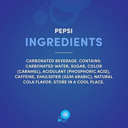Pepsi Cola Soft Drink Cans, 8x295ml