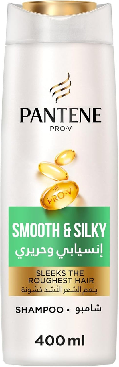 Pantene Pro-V Smooth & Silky Shampoo, 400ml