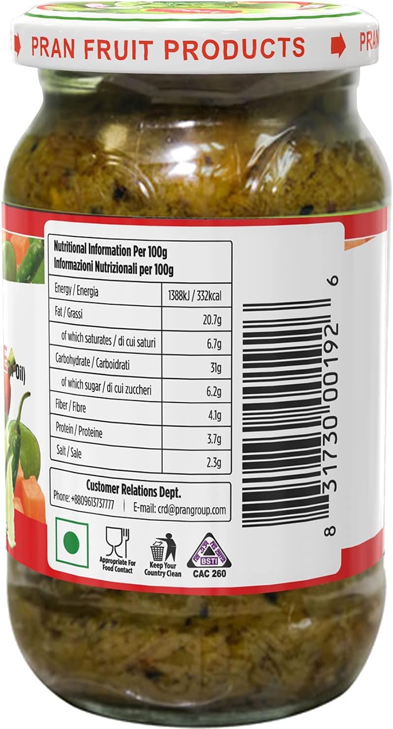 Pran Mixed Pickle 400 Gm