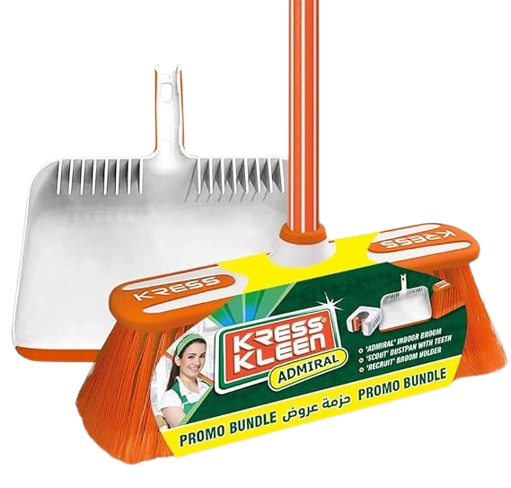 Kress Kleen Promo Admiral + Scout (Broom + Dustpan) Set