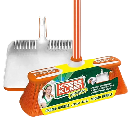 Kress Kleen Promo Admiral + Scout (Broom + Dustpan) Set