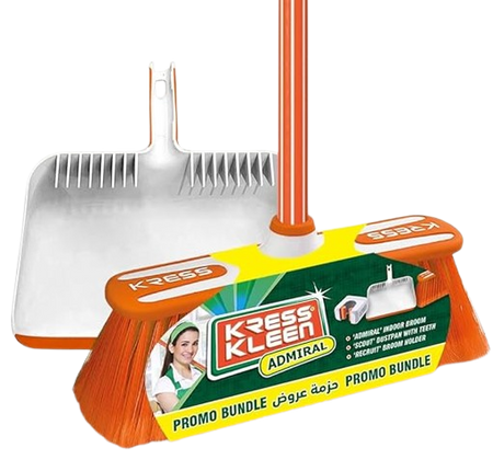 Kress Kleen Promo Admiral + Scout (Broom + Dustpan) Set