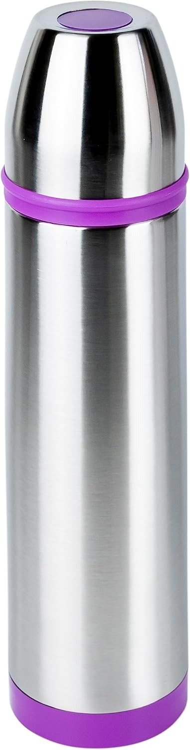 Nessan Purple & Silver 500ml Vacuum Flask, 1 Pieces