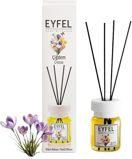 Eyfel Reed Diffuser Crocus Air Freshener, 120ml