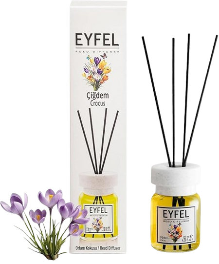 Eyfel Reed Diffuser Crocus Air Freshener, 120ml