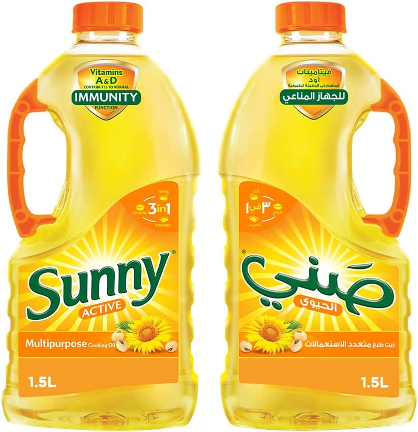 Sunny Active Blended Vegetable Oil, 2x1.5L