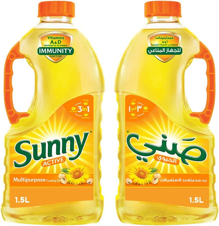 Sunny Active Blended Vegetable Oil, 2x1.5L