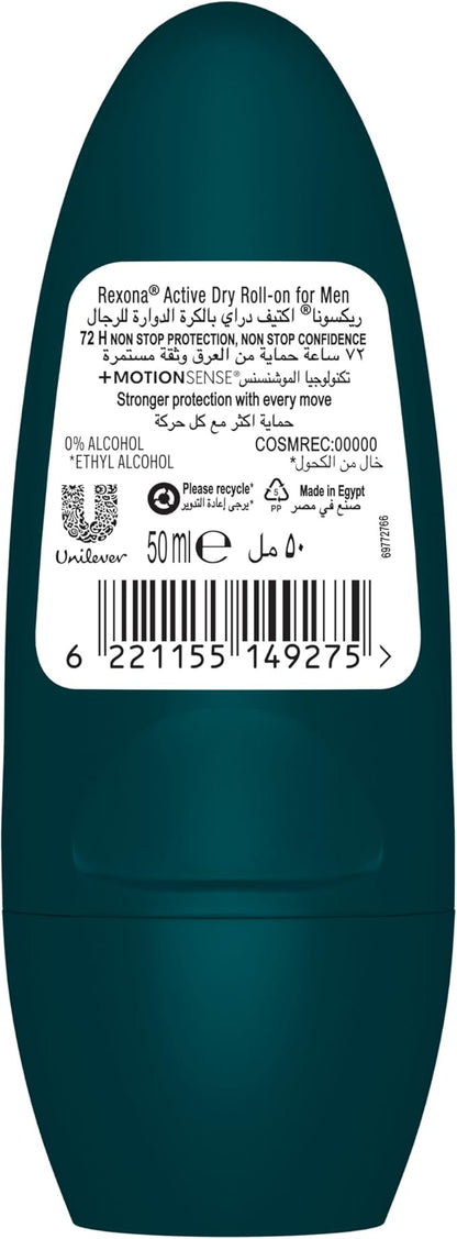 Rexona Men Motionsense V8 48H Antiperspirant Roll-On Deodorant, 50ml