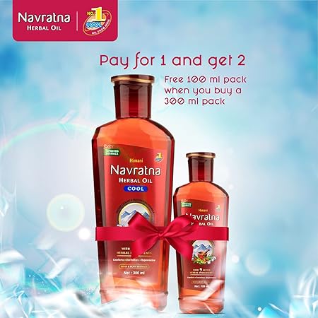Navratna Herbal Cool Oil 300Ml+100Ml