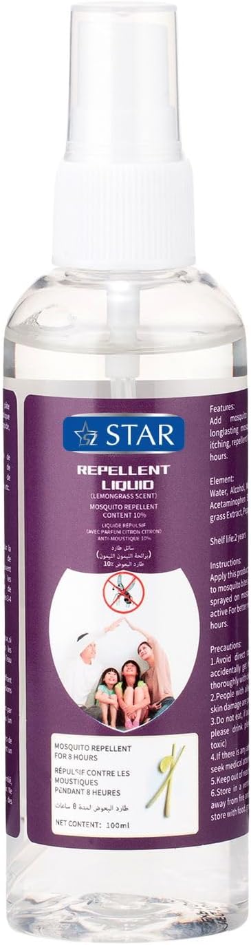 Star Mosquito Repellant Liquid Spray for 8 Hours, 100ml
