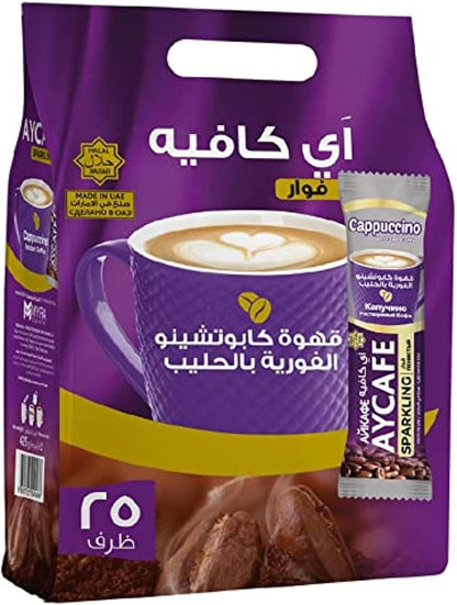 Aycafe Sparkling Instant Coffee - Cream Cappuccino 25x20g
