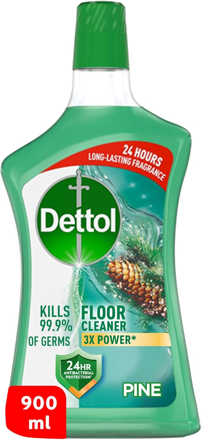 Dettol Antibacterial 3X Power Lavender Liquid Floor Cleaner, 2x900ml
