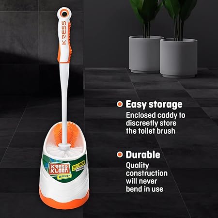Kress Kleen Toilet Brush Set Rim Cleaner