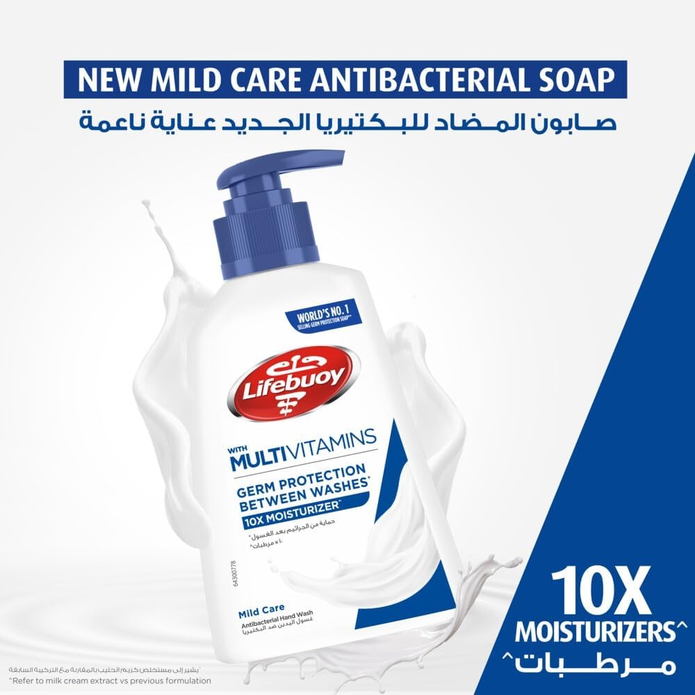 Lifebuoy Antibacterial Mild Care Hand Wash, 500ml