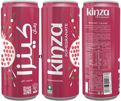Kinza Pomegranate Carbonated Drink Can, 250ml