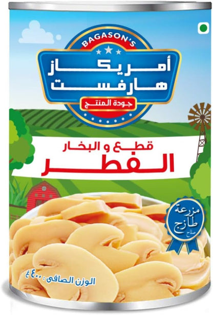 A/HARVEST MUSHROOM PIECES&STEMS 3X400GM