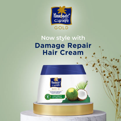 Parachute Gold Damage Repair Coconut & Cactus Hair Cream, 2x140ml