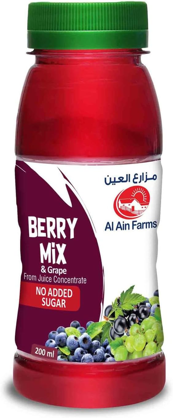 Al Ain Farms Berry Mix & Grape Nectar Juice 200ml