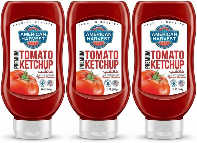 American Harvest Mayonnaise Ketchup & Sauce, 300g+2x340g, 3 Pieces
